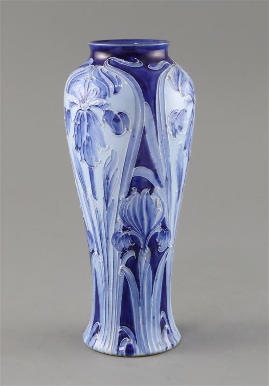 A Moorcroft Florian ware Iris vase, c.1900, H.21.8cm